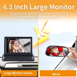 Listing 3 of 8 for Baby Car Monitor 1080P Monitor Camera for Baby Rear Facing Seat 4.3 Inch Fo