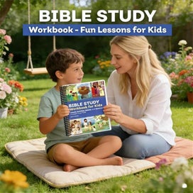 Listing 3 of 10 for Bible Study Workbook for Kids: Lessons, Activities, Quizzes, and Questions