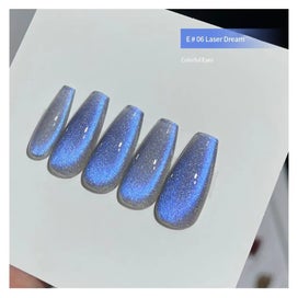 Listing 6 of 14 for Crystal Magnetic Cat Eye Gel Nail Polish Holographic Reflective Glitter S