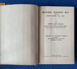 Listing 2 of 7 for Historic Poverty Bay And The East Coast - A Centennial Memorial - J A Mackay