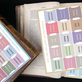 Listing 4 of 6 for Bible Tabs for Study Bible,Bible Book Tabs,Bible Guidance Tabs with Book Ta