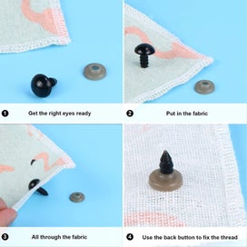 Listing 3 of 6 for 100PCS Plastic Safety Crochet Eyes Bulk with 100PCS Washers for Crochet Cra