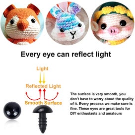 Listing 5 of 6 for 100PCS Plastic Safety Crochet Eyes Bulk with 100PCS Washers for Crochet Cra
