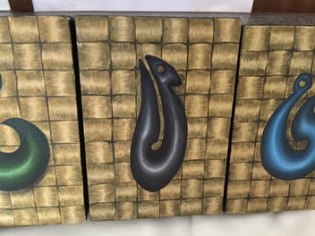 Listing 5 of 6 for OIL ON CANVAS - HAND PAINTED - ARTIST UNKNOWN -
