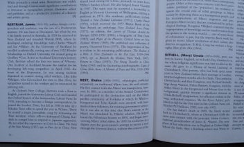 Listing 3 of 7 for THE OXFORD COMPANION TO N.Z. LITERATURE. Ed. Roger Robinson & Nelson Wattie