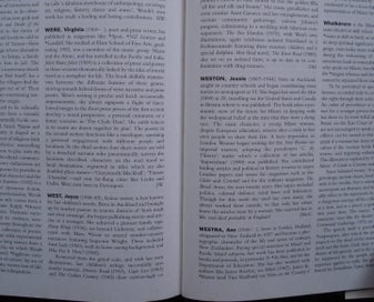 Listing 7 of 7 for THE OXFORD COMPANION TO N.Z. LITERATURE. Ed. Roger Robinson & Nelson Wattie