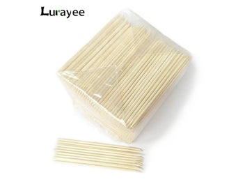 Listing 2 of 8 for 1000pcs Orange Sticks For Nail Cuticle Pushing Dead Skin Removal