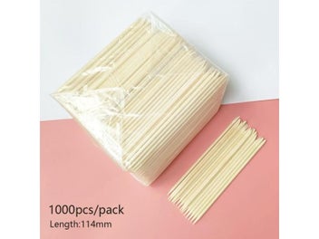 Listing 6 of 8 for 1000pcs Orange Sticks For Nail Cuticle Pushing Dead Skin Removal
