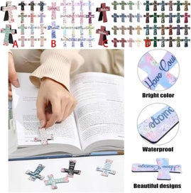 Listing 6 of 7 for 12Pcs Magnetic Cross Bookmarks Gifts, Cross Magnetic Bookmarks with Inspira