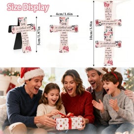 Listing 3 of 8 for 12Pcs Magnetic Cross Bookmarks Gifts for Bible Study, Cross Magnetic Bookma