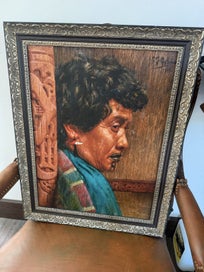 Listing 4 of 5 for Large Framed Print – Ina Te Papatahi (1916) after Charles F. Goldie