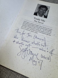 Listing 2 of 4 for Trade Me – The Novel – Geoff Vause - signed by author