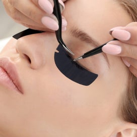 Listing 4 of 9 for Half Moon Shaped Reusable Under Eye Pads for Eyelash Extension Excellent Si