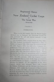 Listing 8 of 10 for New Zealand Cyclist Corps in the Great War 1914-1918. FIRST EDITION 1922