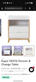 Listing 2 of 3 for KapaiVesta Change Table and Dresser Draws