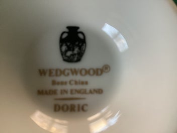 Listing 2 of 3 for WEDGEWOOD DORIC SOUP BOWLS & SAUCERS