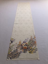 Listing 5 of 17 for Vintage Japanese Silk Fabric Piece Floral Print Kimono Panel