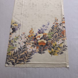 Listing 10 of 17 for Vintage Japanese Silk Fabric Piece Floral Print Kimono Panel