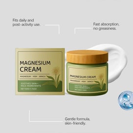 Listing 3 of 12 for 3PCS Total Relief Magnesiums Cream, Gentle Hydrating Magnesiums Lotion 50g