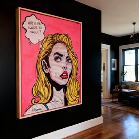 Listing 4 of 20 for ORIGINAL ACRYLIC POP ART PAINTING - Suspicious Minds