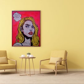 Listing 9 of 20 for ORIGINAL ACRYLIC POP ART PAINTING - Suspicious Minds