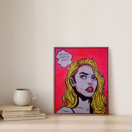 Listing 10 of 20 for ORIGINAL ACRYLIC POP ART PAINTING - Suspicious Minds