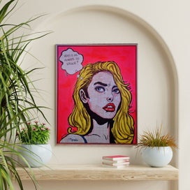 Listing 15 of 20 for ORIGINAL ACRYLIC POP ART PAINTING - Suspicious Minds