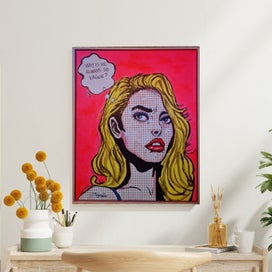 Listing 12 of 20 for ORIGINAL ACRYLIC POP ART PAINTING - Suspicious Minds