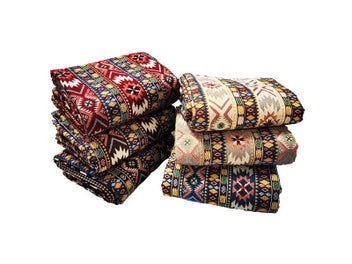 Listing 2 of 9 for Poly-Cotton Jacquard Fabric For Bags Shoes Decor DIY