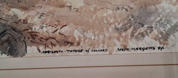 Listing 2 of 3 for <<< DEREK MARGETTS '94 " AGRIGENTO - TEMPLE OFCONCORD " PAINTING >>>
