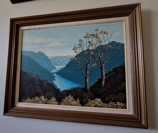 Listing 5 of 20 for <<< WELL-EXECUTED " LILY THOMPSON '88 - WILMOT PASS " OIL PAINTING >>>