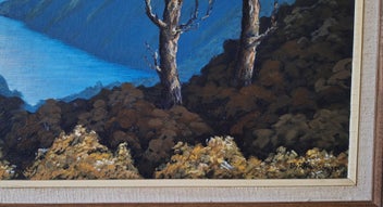 Listing 9 of 20 for <<< WELL-EXECUTED " LILY THOMPSON '88 - WILMOT PASS " OIL PAINTING >>>
