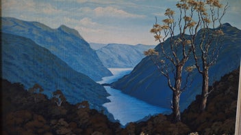 Listing 19 of 20 for <<< WELL-EXECUTED " LILY THOMPSON '88 - WILMOT PASS " OIL PAINTING >>>