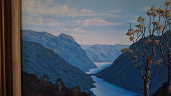 Listing 20 of 20 for <<< WELL-EXECUTED " LILY THOMPSON '88 - WILMOT PASS " OIL PAINTING >>>