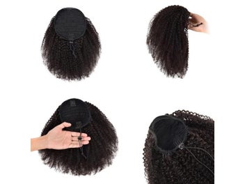 Listing 5 of 9 for Afro Puff Ponytail Extension For Black Women Synthetic Curly Bun