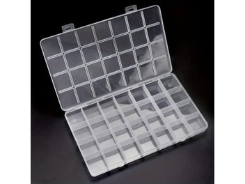 Listing 3 of 8 for Multifunctional Clear Plastic Beads Storage Organizer Box With Grids