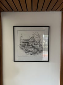 Listing 6 of 8 for Original Rodney Wells Pencil Drawing of Fitzroy Appartments - Unit 3 - Merivale