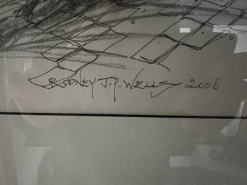 Listing 7 of 8 for Original Rodney Wells Pencil Drawing of Fitzroy Appartments - Unit 3 - Merivale