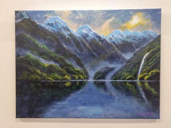 Listing 6 of 14 for Afterpay - A Fiordland Storm - Landscape Painting by Caley Hall