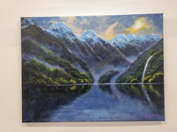 Listing 7 of 14 for Afterpay - A Fiordland Storm - Landscape Painting by Caley Hall