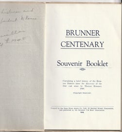 Listing 2 of 4 for Brunner Centenary1848 - 1948 Souvenir Booklet, *Rare*