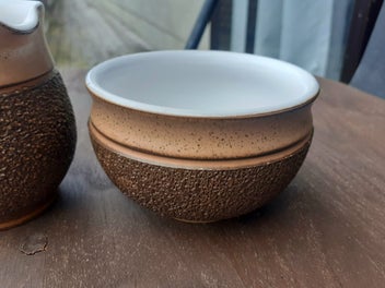 Listing 4 of 6 for Denby Cream Jug and Sugar Bowl, ca. 1970s