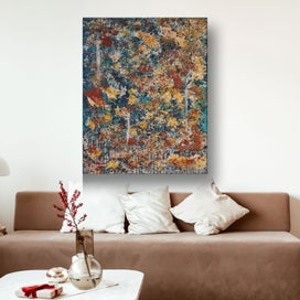 Listing 4 of 15 for ORIGINAL ACRYLIC ABSTRACT PAINTING - Temporarily Eternal - 24" x 36"