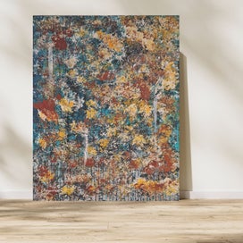 Listing 11 of 15 for ORIGINAL ACRYLIC ABSTRACT PAINTING - Temporarily Eternal - 24" x 36"