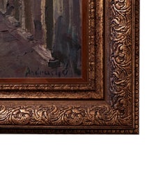 Listing 2 of 3 for Beautiful Dalmatian Street scene oil on canvas from the 60s