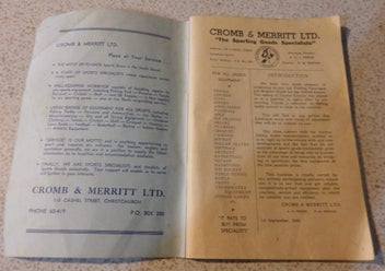 Listing 2 of 20 for *** CROMB & MERRITT LTD *** 1959 / 60 SEASON FISHING CATALOGUE ***