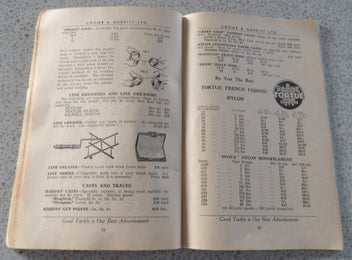 Listing 13 of 20 for *** CROMB & MERRITT LTD *** 1959 / 60 SEASON FISHING CATALOGUE ***
