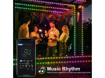 Listing 4 of 6 for RGBIC Christmas LED String Light USB Bluetooth Fairy Lights Festoon Wedding