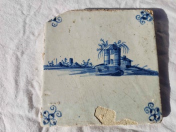 Listing 4 of 11 for 8x Antique Dutch Delft Tiles - Genuine 17th & 18th Century Tin Glazed Pottery