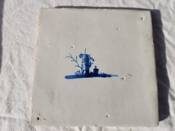 Listing 6 of 11 for 8x Antique Dutch Delft Tiles - Genuine 17th & 18th Century Tin Glazed Pottery